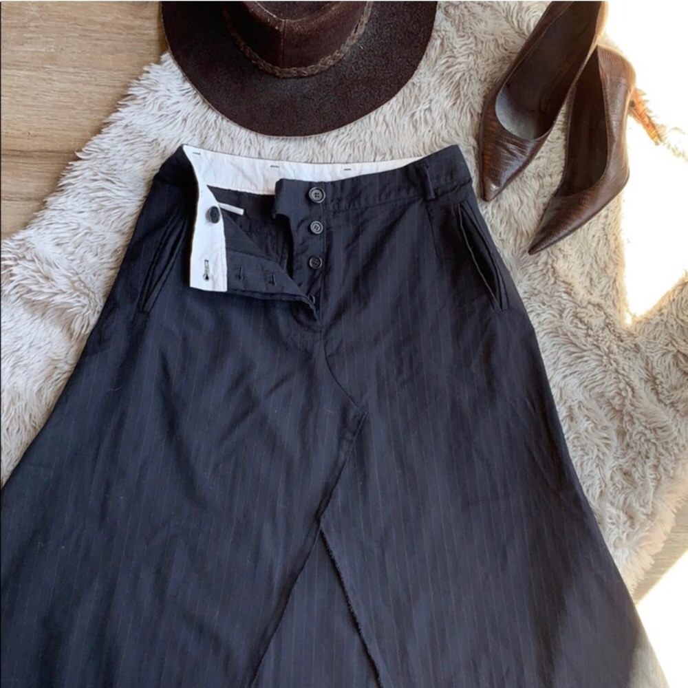 Maison margiela men’s inspired pinstripe maxi skirt